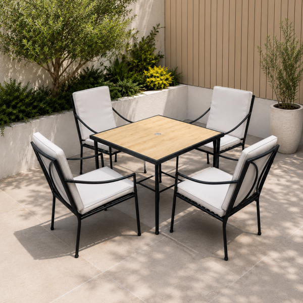 COMEDOR DE TERRAZA DE 5 PIEZAS PARA 4 PERSONAS