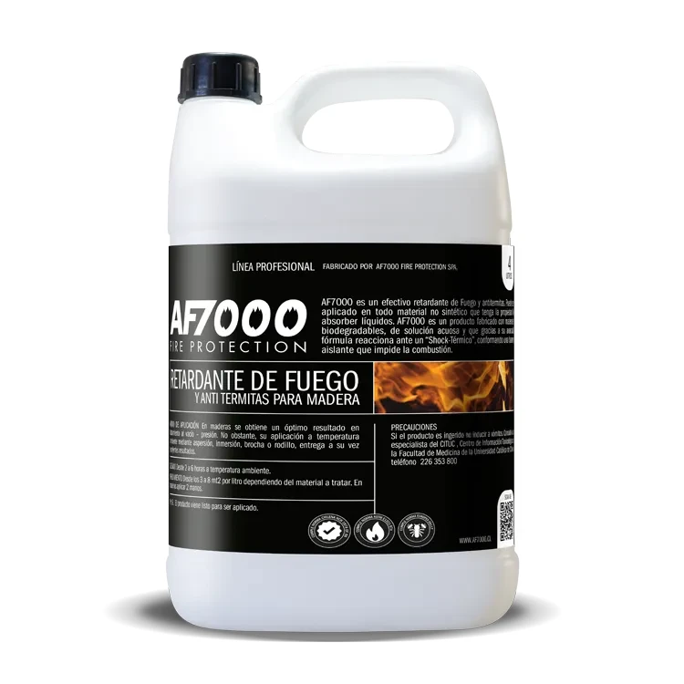 Ignífugo para madera AF7000-AP, bidón de 4 L listo para usar